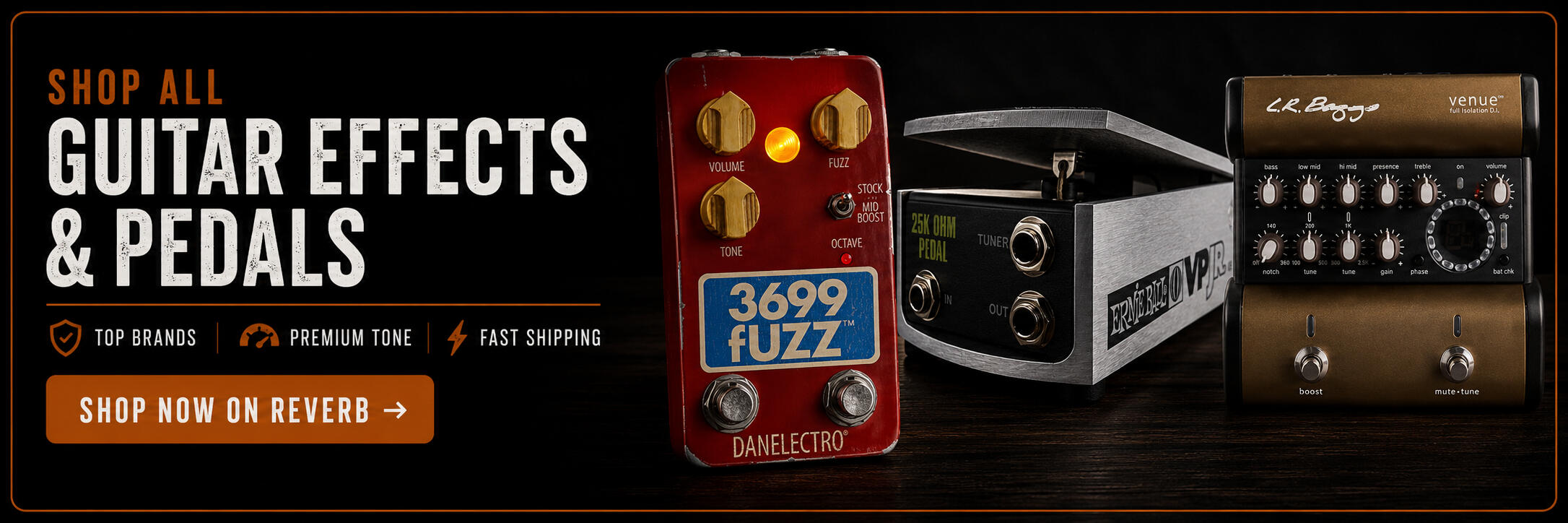 Shop Guitar Effects & Pedals | Universal Music Supply Shop guitar effects pedals including fuzz pedals, volume pedals, acoustic preamps, and professional effects from top brands at Universal Music Supply.
